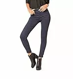 Nina Carter P109 Damen Skinny Fit Jeans High Waist Slim Hose Figurbetonte Stretch Jeanshose (Navy Blau (P056-3), M)