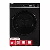 Sharp KD-PRO8S7GBC-DE Wäschetrockner, 8kg, C, WiFi, 15 Trockenprogramme inkl. 20-Minuten-Schnelltrockenprogramm, Schwarz