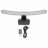 Vikye LED Lampe, Augenschutz Computermonitorleuchte Touch Dimming Farbtemperatur 2900K-6200K Schreibtischlampe Computer-Lampe mit 7 RGB-Lichteffekt, Typ-C-Schnittstelle