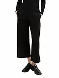 TOM TAILOR Denim Damen High Waist Culotte Hose, 14482 - Deep Black, M
