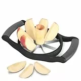 Newness Apfelschneider Apfelentkerner Apfelausstecher mit 8 Klingen [Große Größe, Upgraded] 3-In-1 Edelstahl Obstschneider & Apfelschäler für Home & Küche Apfelteiler mit Griff Geeignet für Big Apple