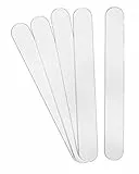 Rayher 34460102 Kunststoff Spatel, weiß, 14,8 x 1,8 cm, 5 Stück, gerundete Enden, zum Anrühren und Mischen von Kreativmaterialien wie Gießharz, Gießpulver usw.