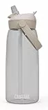 CAMELBAK THRIVE FLIP STRAW 32OZ Sportflasche – On-the-go Flow Ventil – Staubschutz – Schwenkgriff – für Wanderungen und Autofahrten – Clear, Größe: OS