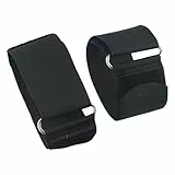 2 verstellbare Pedalriemen aus Nylon für Ruder- und Ellipsentrainer, geeignet für die meisten Fußformen und -größen