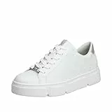 Rieker Damen Sneaker N5904-81 weiß Gr. 39