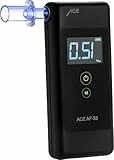 ACE AF-33 Alkoholtester - der #1 Promilletester laut BILD mit Note 1,1 (Test 2025) - 95,8% Richtigkeit (TU Wien, Januar 2026)