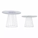 Yosoo Weißer Tortenständer, Eleganter Kuchenteller mit Muffins, Cupcakes, Keksen für Hochzeit, Geburtstag, Weihnachten, Erntedankfest, Babyparty, Präsentiert Im Runden Ständer, Süßer Halter,