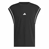 adidas Herren Basketball All World Sleeveless Tank Shirt, Black/Black, XL