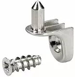 Hettich Bodenträger 5mm vernickelt sekura7 16 Stück