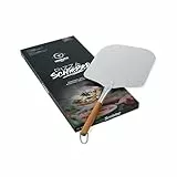 MOESTA-BBQ 10039 Pizzaschieber No. 1, 66cm Aluminium-Pizzaschaufel mit Holzgriff für Pizzabacken wie beim Italiener