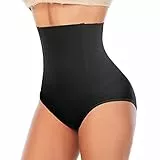 YARRCO Bauchweg Unterhose Damen Shapewear Miederhose Hohe Taille Miederslips Body Shaper Figurformende Unterwäsche (Schwarz, M)
