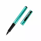McNeill - Ghost Pen – radierbarer Füllhalter für Schule & Alltag | Für Rechts- & Linkshänder | Thermisch radierbare Tinte, ergonomisch, nachfüllbar (metallic türkis)
