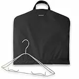 DEGELER SkyHanger - Kleidersack mit einzigartigem Titan-Kleiderbügel für Damen & Herren - durchdachte Anzugtasche für knitterfreies Reisen - leichtes & wasserabweisendes Nylon - schwarz