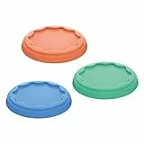 Koziol FRESH Mehrweg-Frischedeckel 3er-Set | robuste & dehnbare Abdeckung für Joghurtbecher (500  ml) | Wiederverwendbar, auslaufsicher & spülmaschinengeeignet | (Mid Green/Strong Blue/Coral)