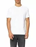 Marc O'Polo Herren T-Shirt aus Bio-Baumwolle mit Rundhalsausschnitt, Weiß (White), L