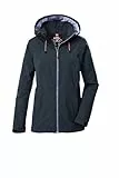 killtec Damen Regenjacke/Funktionsjacke wasserdicht mit Kapuze Damen Regenjacke OOKS 1, nachtblau, 42, 43767-000