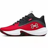 Under Armour Unisex UA Lockdown 7, strapazierfähige Basketballschuhe, leichte und atmungsaktive Sportschuhe, Rot, Schwarz, 44 EU
