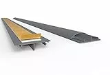 SCOS Smartcosat SCOSKK291 2 m Kabelkanal Halbrund Trittfest L x B x H 2000 x 50 x 12 mm, PVC, Fußboden, Kanal, Selbstklebend, Grau