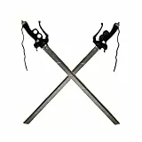 damdos Halloween Prop for 2PCS Sets Attack it on 37inch Shingeki Cosplay Sword Schwerter Kyojin Swords Lapp Costume Cosplay Xmas Birthday Gifts (2PCS Sliver Sets)