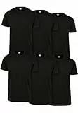 Urban Classics Herren T-Shirt Basic Tee 6-Pack, Basic T-Shirt für Männer, 100% Baumwolle, Rundhals, Regular Fit