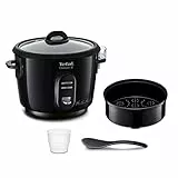 TEFAL RK1028 NEW CLASSIC Reiskocher, elektrisch, automatische Programme, Warmhaltefunktion, 6 Tassen / 3L Fassungsvermögen, antihaftbeschichteter Behälter, Dampfgarfunktion