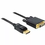 Delock DisplayPort auf DVI Kabel 1m schwarz