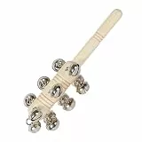 Hölzernes Handglockenspiel mit sanftem Klang, ideal für Kleinkindaktivitäten und den Gebrauch Klassenzimmer Handschüttler aus Holz