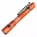 ACEBEAM TAC 2AA EDC Taktische Taschenlampe mit zwei Modi, aufladbar, 1600 Lumen, LED Taschenlampe extrem hell mit Doppelschalter, superhelle kleine Taschenlampe für Notfälle, Camping, Zuhause