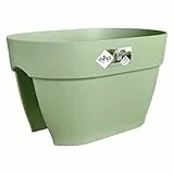 elho Vibia Campana Flower Bridge 40 - Übertopf für Balkon & Außen - Ø 39.0 x H 22.0 cm - Grün/Pistazien Grün