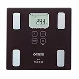 OMRON Personen- und Körperanalysewaage BF214, Messung von Gewicht, Körperfett und Skelettmuskelmasse, Speicher für bis zu vier Nutzer, inkl. BMI Berechnung