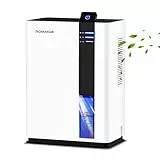 Luftentfeuchter Elektrisch, ROMMQB 3000ML Klein Elektrischer Luftentfeuchter, Entfeuchter Raumentfeuchter für Keller, Bad, Schlafzimmer, Wohnung, Small Electric Dehumidifier Home mit Auto Abschaltung