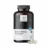 HealthyWorld Schwarze Maca-Komplex 5000 mg - 180 Pflanzenkapseln - 6 Monatsvorrat - mit sibirischem Ginseng, L-Arginin, schwarzem Pfeffer und Zink