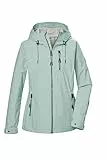 G.I.G.A. DX Damen Softshelljacke/Outdoorjacke mit Kapuze GS 74 WMN SFTSHLL JCKT, light aquaverde, 44, 43052-000