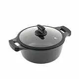 Metaltex Xpert Cooking Pot Made of High-Quality Cast Aluminium 26 cm with ILAG 3 Layers Non-Stick Coating Full Induction Suitable for All Hob Types