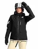 RevolutionRace AccXel Insulated 2L Ski Jacket für Damen, Strapazierfähige und Warme Skijacke mit Recco, Black, L
