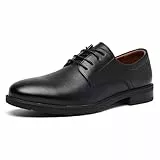 SHULOOK Anzugschuhe Oxford Schuhe Herren Classic Business Derby Schuhe Herren Comfort Schnürhalbschuhe (Schwarz EU 47)