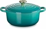 Le Creuset Signature Runder Kasserolle/Dutch Oven -20 cm - Bleu Riviera