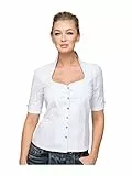 Stockerpoint Damen Priscilla Trachtenbluse, Weiß (Weiss Weiss), 42