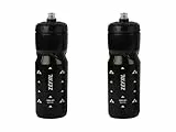 ZEFAL Pack Sense Soft 80 x2 - Fahrrad- und Mountainbike-Trinkflaschen - Weiche, geruchlose Sportflasche - BPA-freie Trinkflasche Fahrrad - Silikonsauger - Schwarz, 800ML