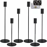 JOTOL Kerzenständer Schwarz,Hochzeit Kerze Stand,Dekorativer Vintage Kerzenhalter,Elegant Luxuriös Vintage Deko Kerzen Ständer eignen Sich für Party,Hochzeits,Tischdekorationen,Heimdekorationen