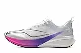 LI-NING RED Hare 8 PRO Herren Laufschuhe Reflektierende Boom Faser Leichte High Rebound Racing Training Sneaker ARPV003 Weiß Lila EU 46 1/3