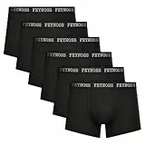 feynoss Boxershorts Herren 6er Pack | Ohne kratzende Etiketten (No Label) | Weiche, Atmungsaktive Unterhosen mit Elastischem Bund | Für Sport & Alltag-2XL