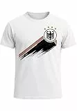MoonWorks® Herren T-Shirt Deutschland Fußball WM-Shirt 2026 WM Fanshirt Deutschlandshirt Adler Weiss L
