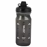 ZEFAL Sense Soft 65 No Mud Wasserflasche – Trinkflasche Fahrrad - Rauchschwarz - 650 ml – Rennrad Trinkflasche – MTB Radflasche