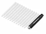 Sägenspezi Kreide weiß 12 Stück inklusive Kreide-Halter für 11 mm bis Ø 12 mm (auch in verschiedenen Farben auswählbar) Signierkreide 11 x 110 mm Forstkreide wasserfest