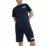 Ellesse Herren Voodoo T-Shirt, Kurzarm, Einfarbig, Regular Geschnitten, Marineblau, S EU