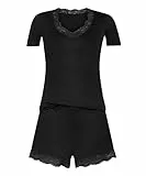 Hunkemöller Jersey Pyjamaset - Black - S