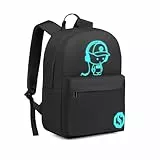 KONO wasserdichter Rucksack mit 15.4 Zoll Laptopfach, Schulrucksack für Teenager Jungen und Mädchen, Leichter Basic Rucksack für Herren und Damen, für Arbeit, Reise und Tagesrucksack