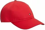 Tommy Hilfiger Damen Aw0Aw17781 Kappe, weich, 6 Paneele, Rot, Einheitsgröße