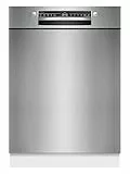 Bosch SMU2HTS08E Serie 2, Unterbau-Geschirrspüler, 60 cm, Smart Start, Hygienelevel für Eco 50 °C und Intensiv 70 °C, AquaStop, Programm Download, Silence on demand, Home Connect, Gebürsteter Stahl